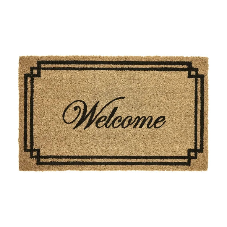 My Texas House Welcome with Black Border Outdoor Coir Doormat, 18" x 30" | Walmart (US)