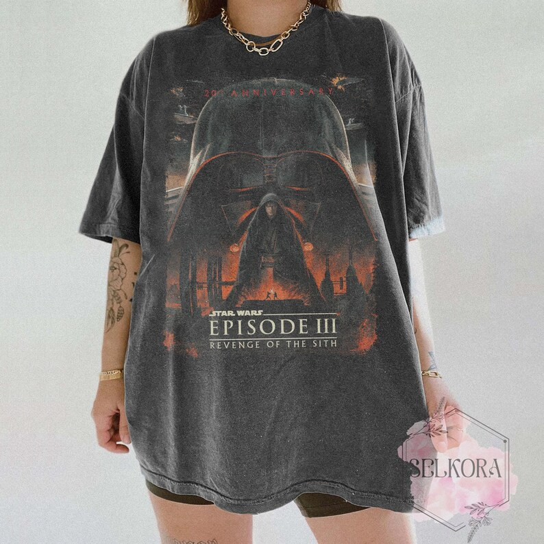 Vintage Starwars 20th Anniversary Comfort Colors Shirt, Revenge of the Sith Graphic Shirt, Darth ... | Etsy (US)