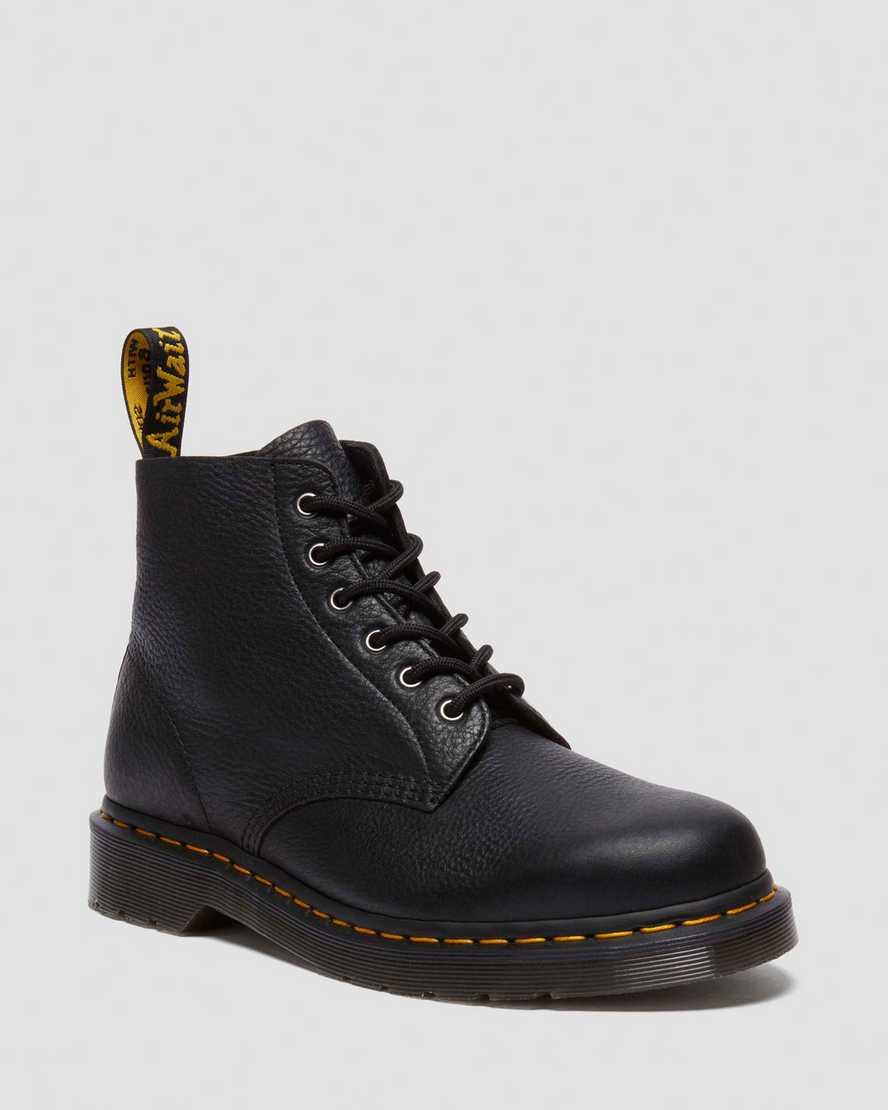 Dr. Martens 101 Ambassador Soft Leather Ankle Boots in Black, Size: 9.5 | Dr Martens (UK)