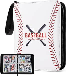 Amazon.com: Baseball Card Binder 440 Cards, Trading Card Albums Sleeve Protectors, 4 Pockets Card... | Amazon (US)