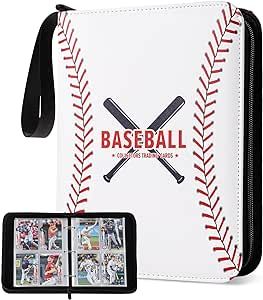 Amazon.com: Baseball Card Binder 440 Cards, Trading Card Albums Sleeve Protectors, 4 Pockets Card... | Amazon (US)