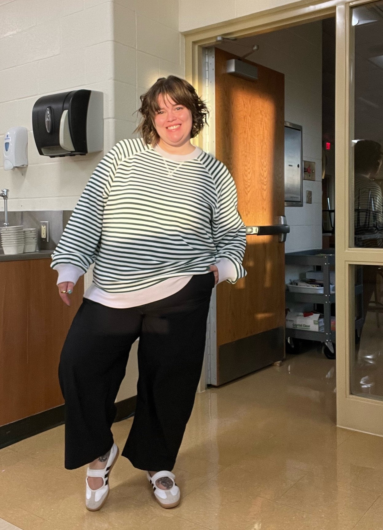 XL in both top and pants

#LTKmomlife #LTKWorkwear #LTKootd