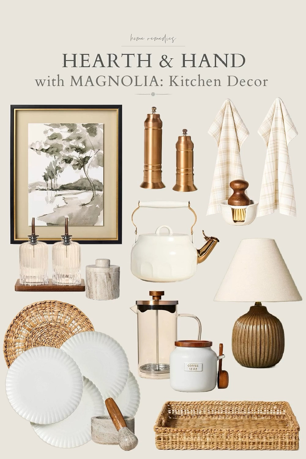 I've collected some of my favorite aesthetic kitchen finds from Hearth & Hand with Magnolia; I hope you like them too! spring decor, home decor, modern organic, modern farmhouse, cottage, cozy decor, dining room, breakfast nook

#LTKWatchNow #LTKSeasonal #LTKHome