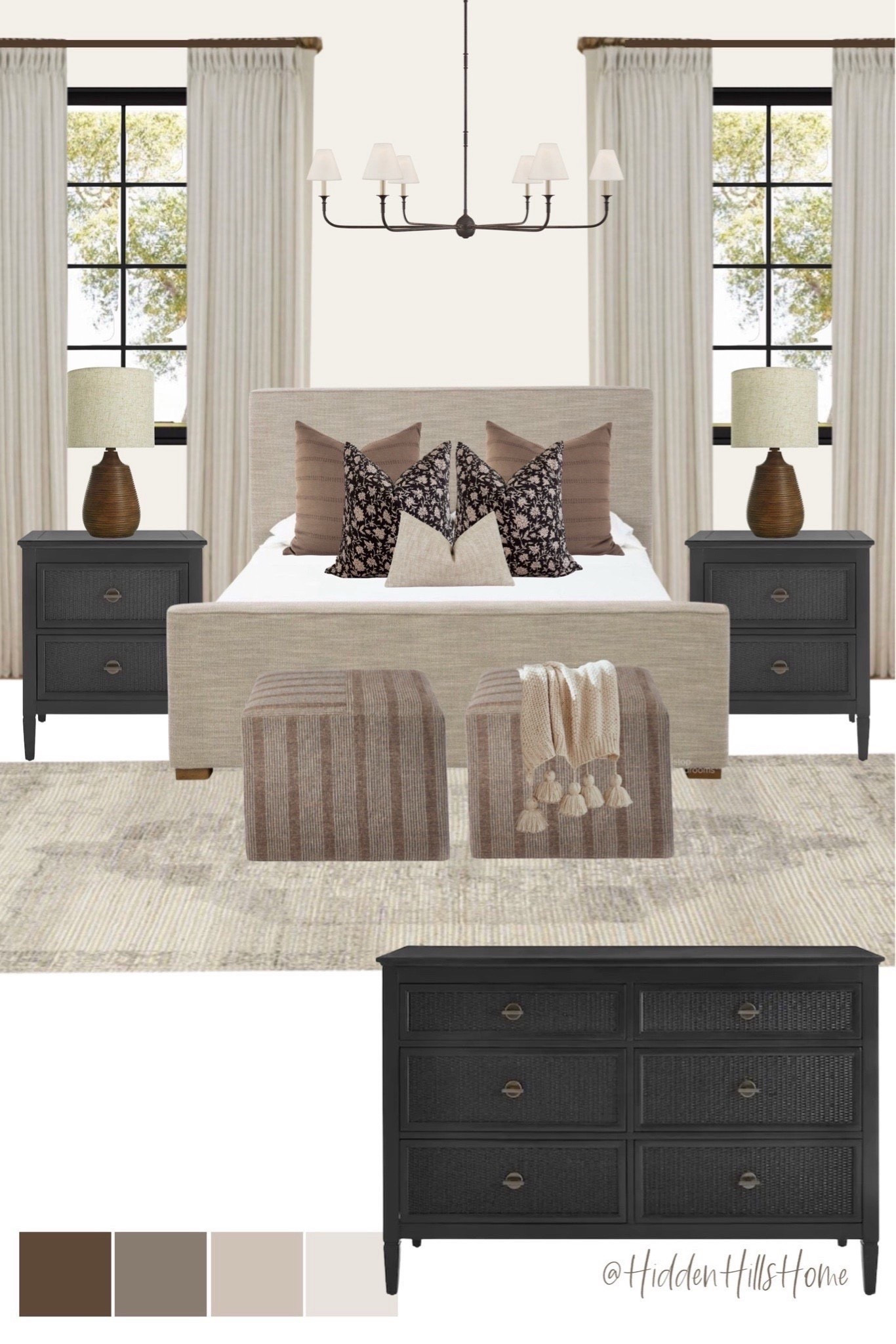 Master bedroom mood board, modern classic primary bedroom design ideas, primary bedroom decor, bedroom mood board #bed


#LTKHome #LTKSaleAlert