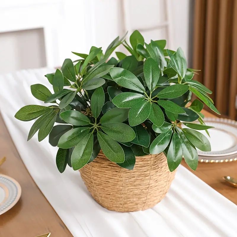 1pc, 13in Artificial Plant, Fake Leaves With Stem, Fake Plant, Living Room Hotel Window Office De... | Temu Affiliate Program