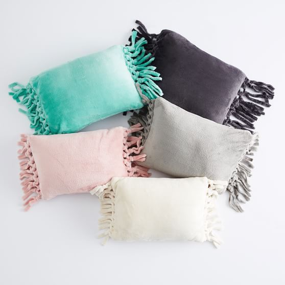 Bohemian Fringe Plush Pillow | Pottery Barn Teen