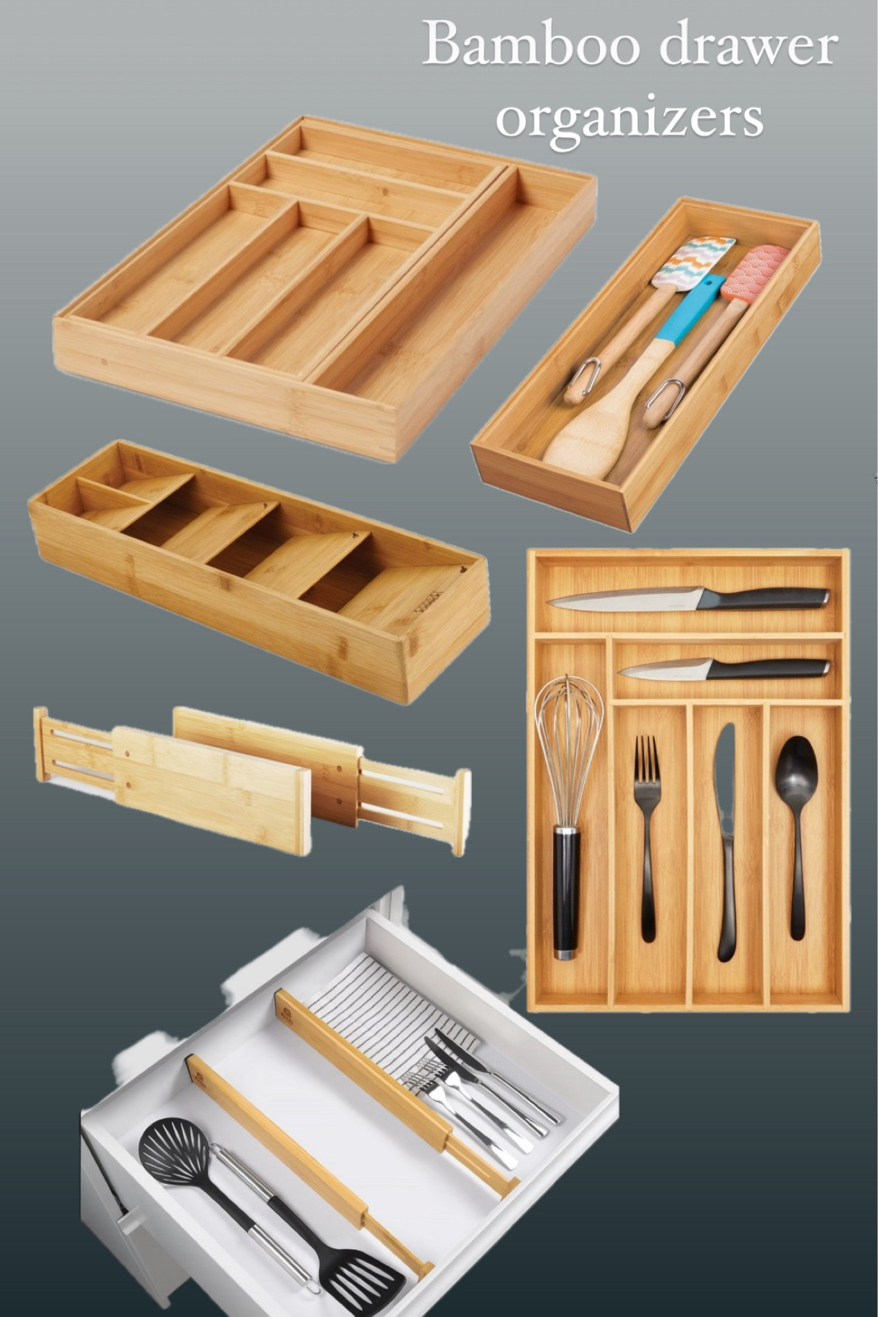 These bamboo drawers organizers are so nice and will help keep your drawers from looking “junky”. 

#LTKfindsunder50 #LTKstyletip #LTKhome