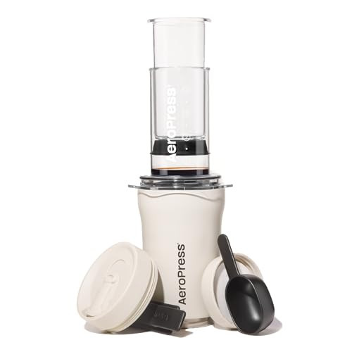 AeroPress Go Plus Portable Coffee Maker Kit, Cream | Amazon (US)
