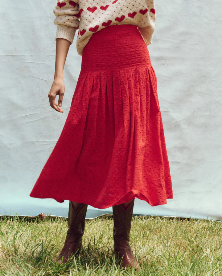 The Rhythm Skirt. -- Red Rose | THE GREAT.