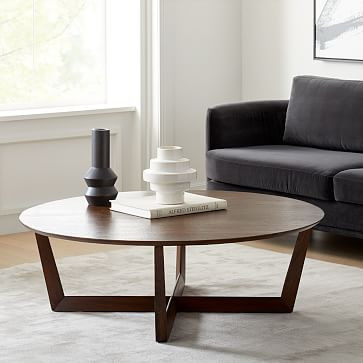 Stowe Round Coffee Table (36"&ndash;46") | West Elm (US)
