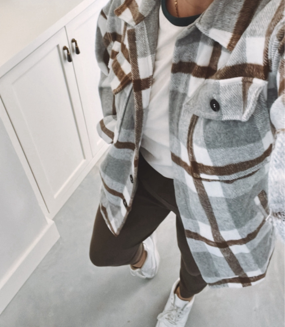 Cutest flannel shacket!! Can wear casual like this or with jeans and boots. I’m wearing a L, TTS! 

#LTKstyletip #LTKfindsunder50 #LTKmidsize