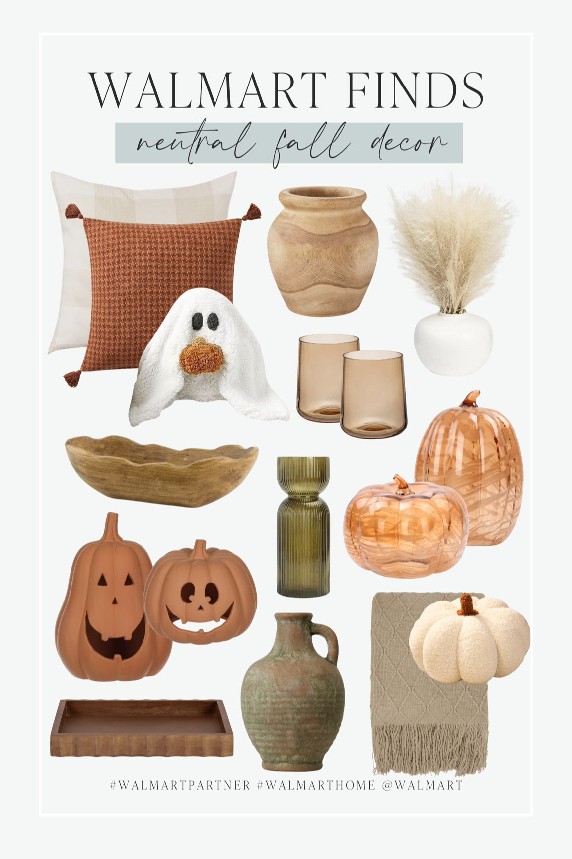 Affordable aesthetic neutral fall decor finds from @walmart! Marble glass pumpkins, pottery barn- inspired Gus the ghost pillow, stylish vases, and much more! Get all your fall shopping done at Walmart today! 🍁 #WalmartPartner #WalmartHome 

Come stay awhile, Walmart fall finds, affordable fall finds, fall looks for less, pottery barn inspired looks, Walmart finds  

#LTKHome #LTKFindsUnder50 #LTKSeasonal