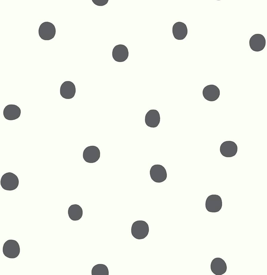 RoomMates RMK9010WP Black Dots Peel and Stick Wallpaper 20.5" x 16.5 feet | Amazon (US)