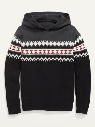 Cozy Sweater Pullover Hoodie For Boys | Old Navy (US)