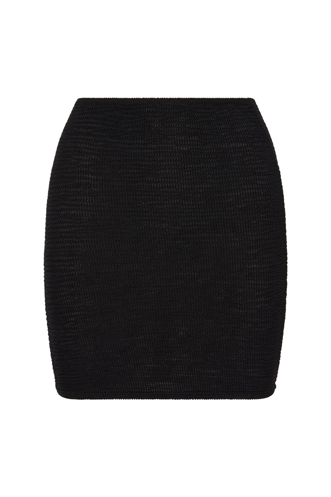 Cayman Skirt - Black Crinkle | Monday Swimwear