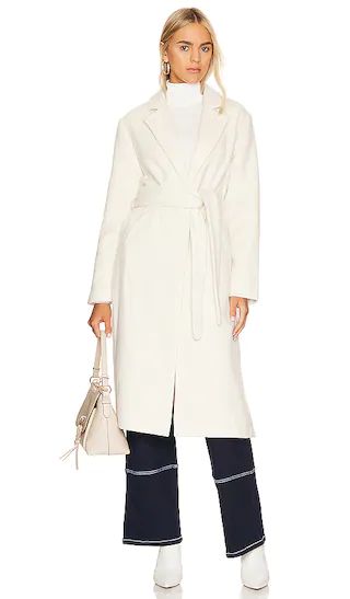 Love Affair Coat in Blanc | Revolve Clothing (Global)