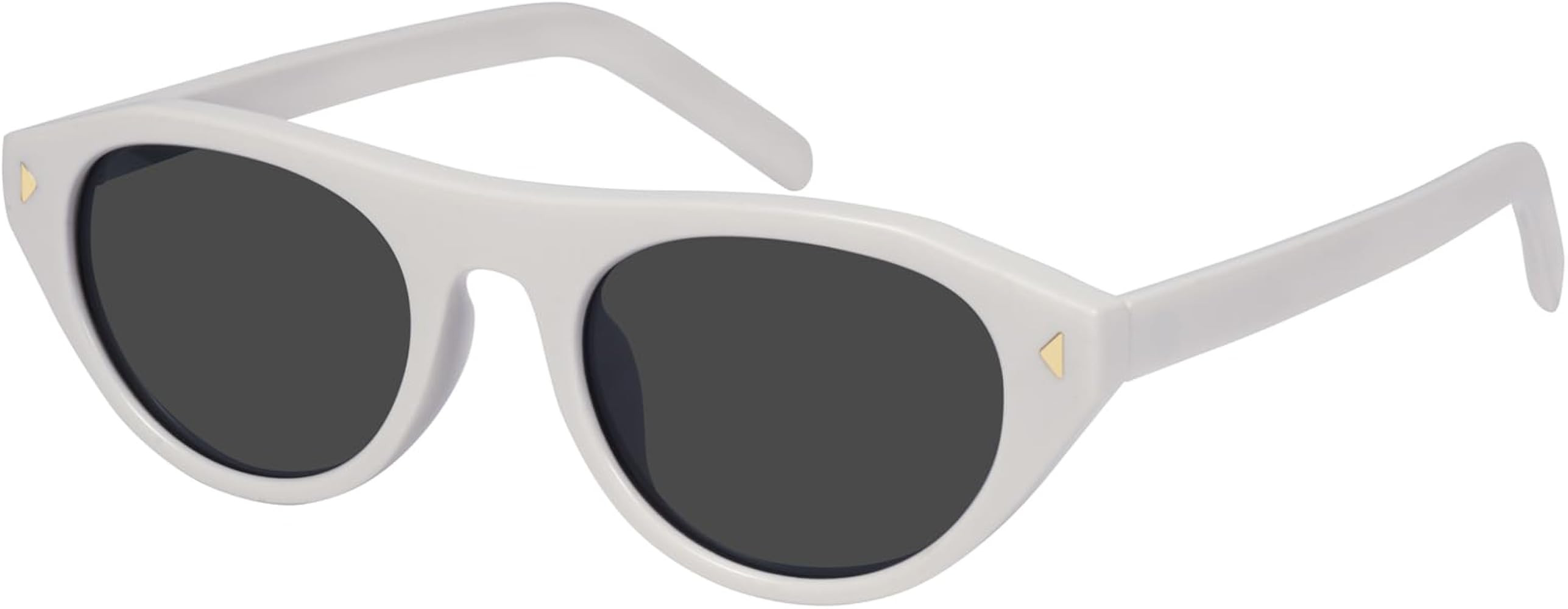 mosanana Trendy Oval Cat Eye Sunglasses for Women Retro Small Style MS25102 | Amazon (US)