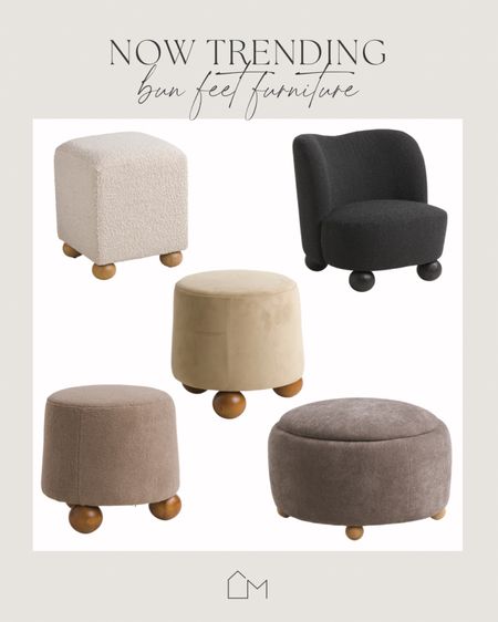 Bun feet furniture is all over! I especially love the ottomans and accent chairs

Living room, play room, storage ottomans, organic modern

#LTKhome