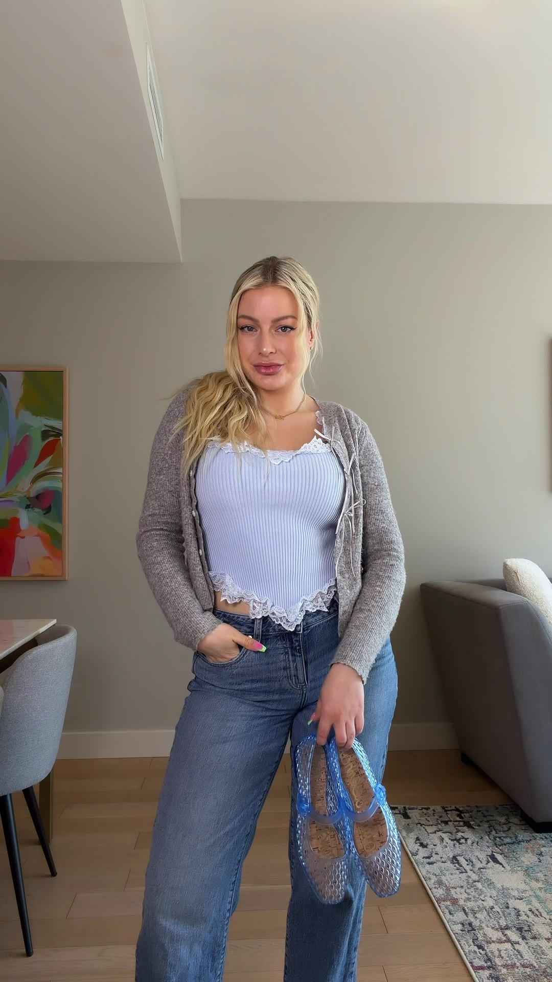 my favorite color, always 🩵






#springstyle #springoutfit #ootd #fashionreels #styleinspo 

spring outfit, jelly shoes, feminine style, casual chic, everyday fashion, outfit inspiration, spring fashion, fashion creator

#LTKootd #LTKWorkwear