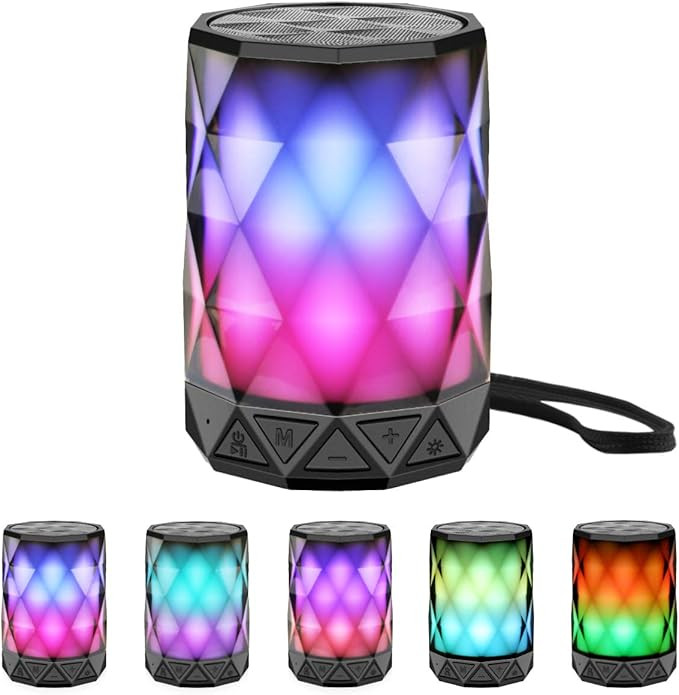 LED Portable Bluetooth Speakers with Lights, LFS Night Light Waterproof,Speakers Color Change Com... | Amazon (US)