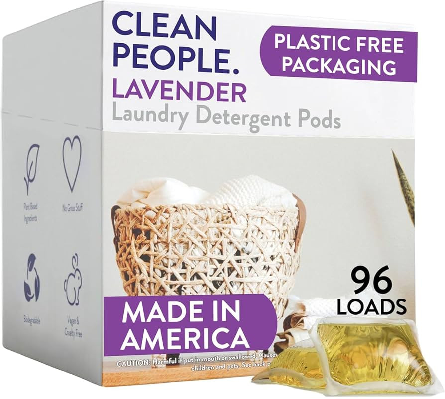 Amazon.com: The Clean People Laundry Detergent Pods - Hypoallergenic Laundry Pods - Ultra Concent... | Amazon (US)