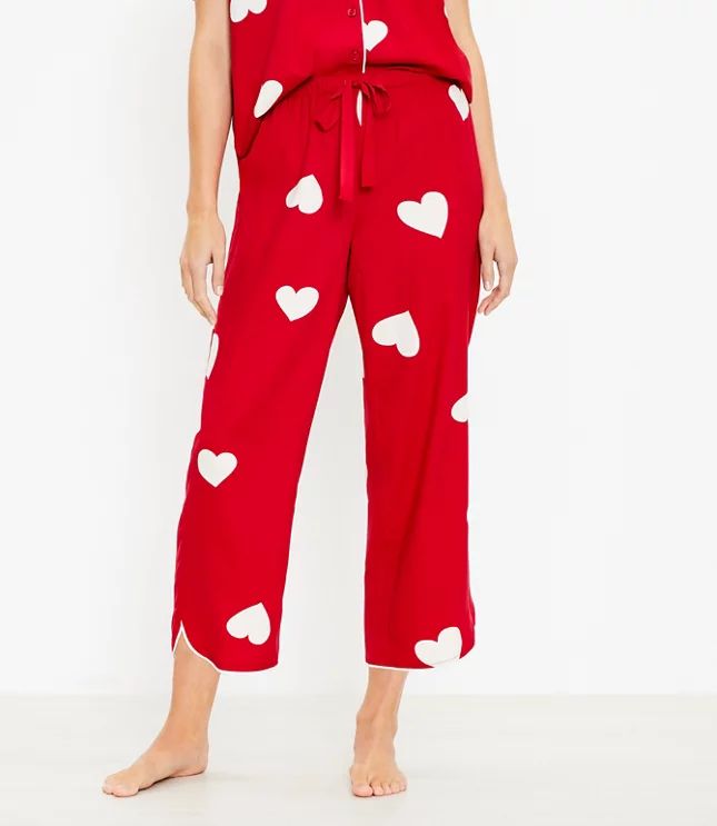 Scattered Heart Pajama Top | LOFT