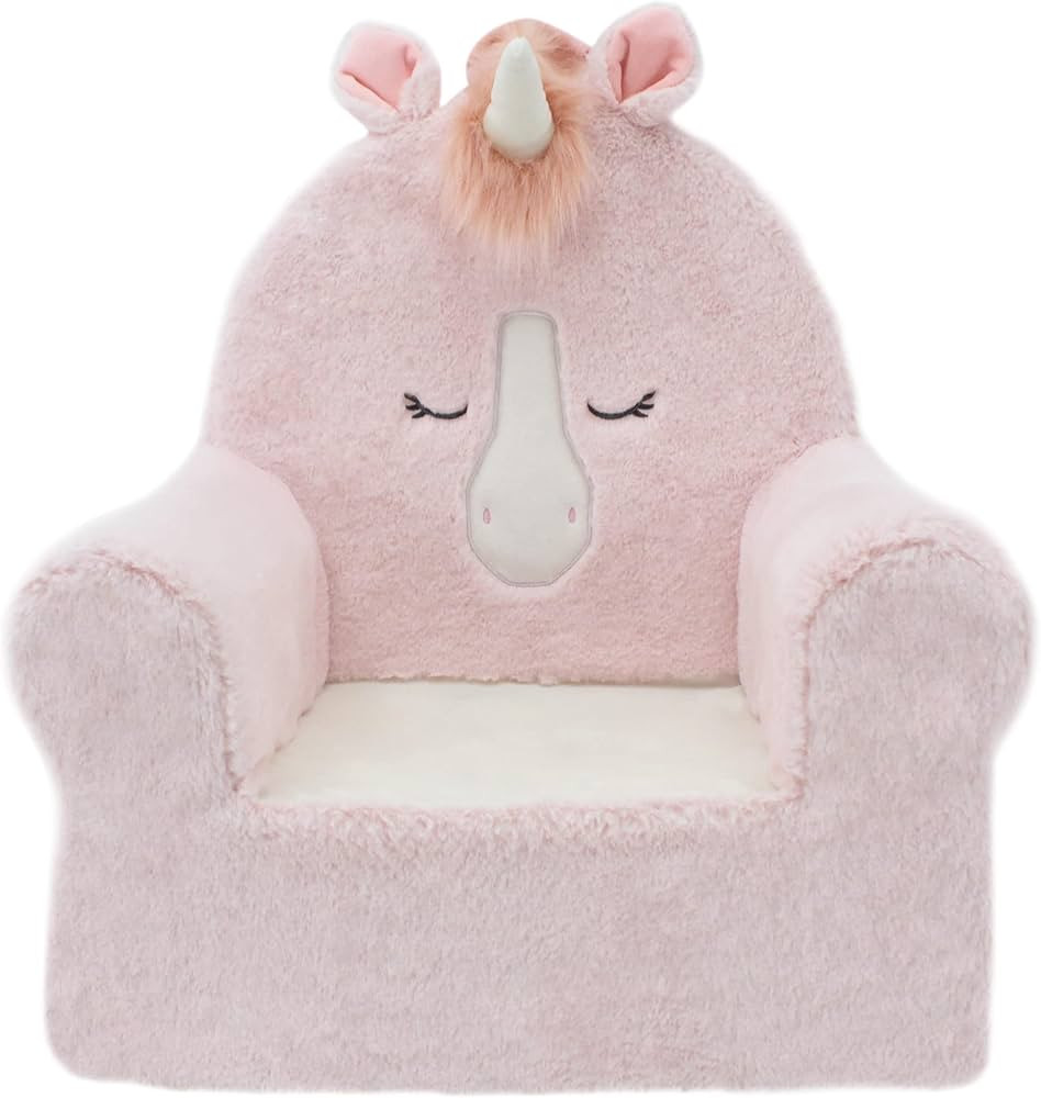 Soft Landing Animal Adventure Pink Unicorn, Sweet Seats, Compressed Premium Character Chair with ... | Amazon (US)