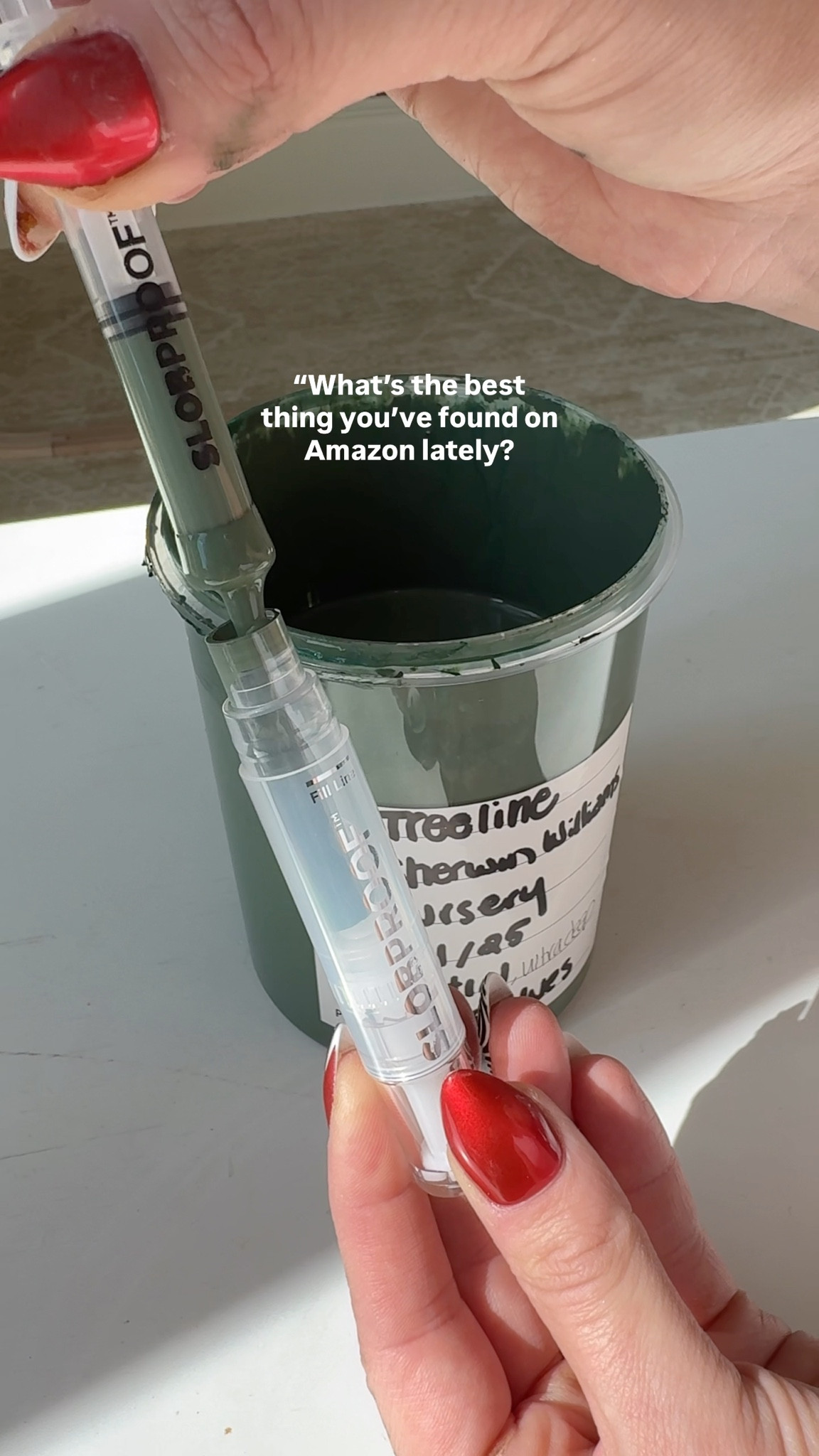 This is such a better way to store extra paint! The containers have shaker balls inside to help mix up the paint. The pens are sold separately and are perfect for little touch ups. #amazonfinds #diy #homedecor 

#LTKHome #LTKFamily