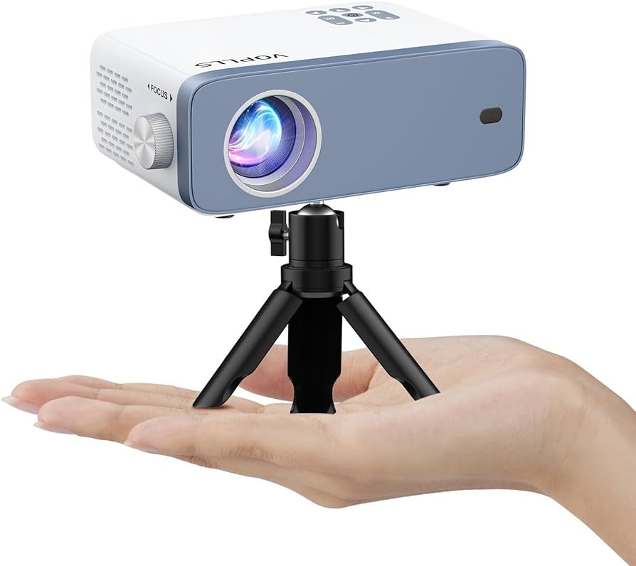 Mini Projector, VOPLLS 1080P Full HD Supported Video Projector, Portable Outdoor Home Theater Mov... | Amazon (US)