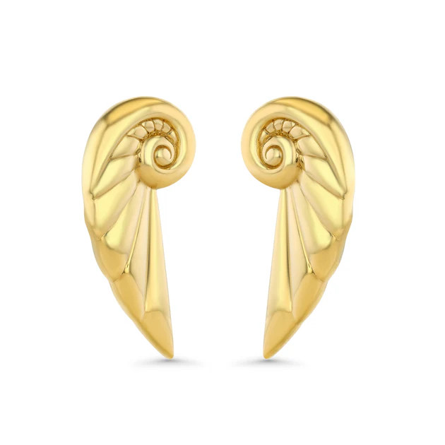 Celestial Shell Earrings in Gold Vermeil | Adore Adorn