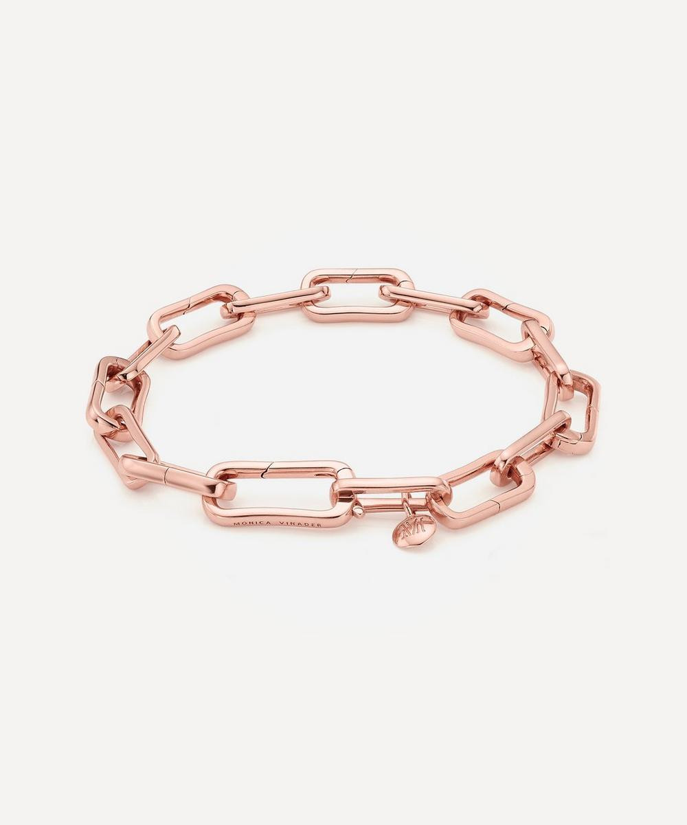 Rose Gold Plated Vermeil Silver Alta Capture Charm Bracelet | Liberty London (UK)