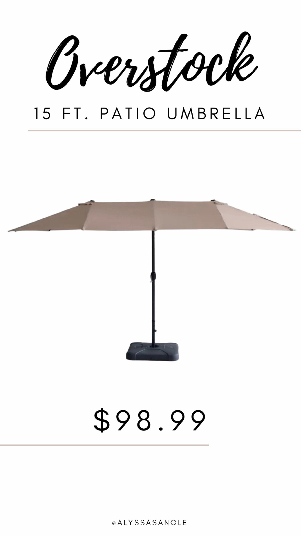 Beautiful 15 ft. Patio umbrella on summer sale! 

#LTKSeasonal #LTKsalealert #LTKhome