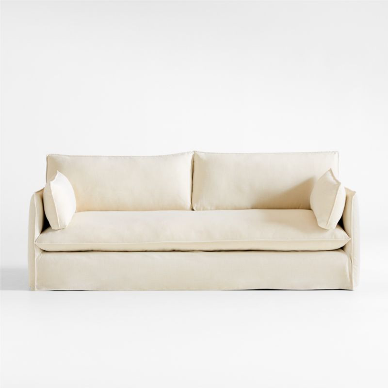 Revive 91.5" Slipcovered Sofa | Crate & Barrel | Crate & Barrel
