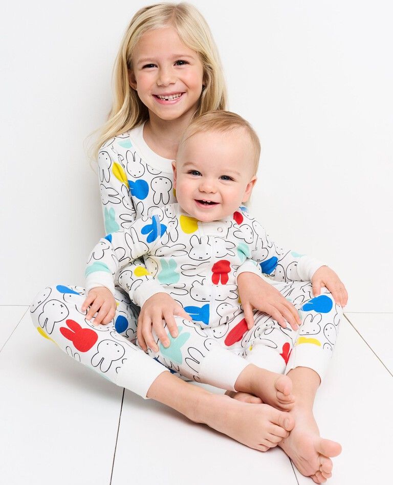 Baby Miffy Print 2-Way Zip Sleeper | Hanna Andersson