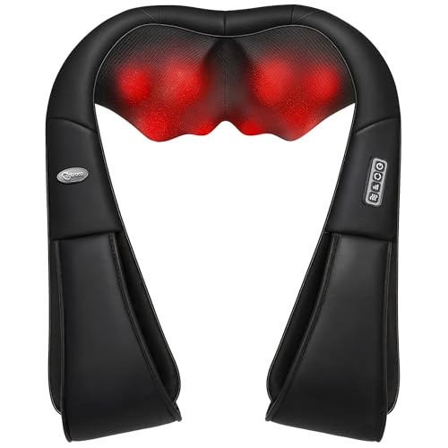 Neck Massager, Shiatsu Shoulder and Back Neck Massager with Heat, Neck Massager Pillow for Neck for Body Muscle Pain Relief, Neck Massager Gifts for Mom Dad Women Men, Home, Office Car Use | Amazon (US)