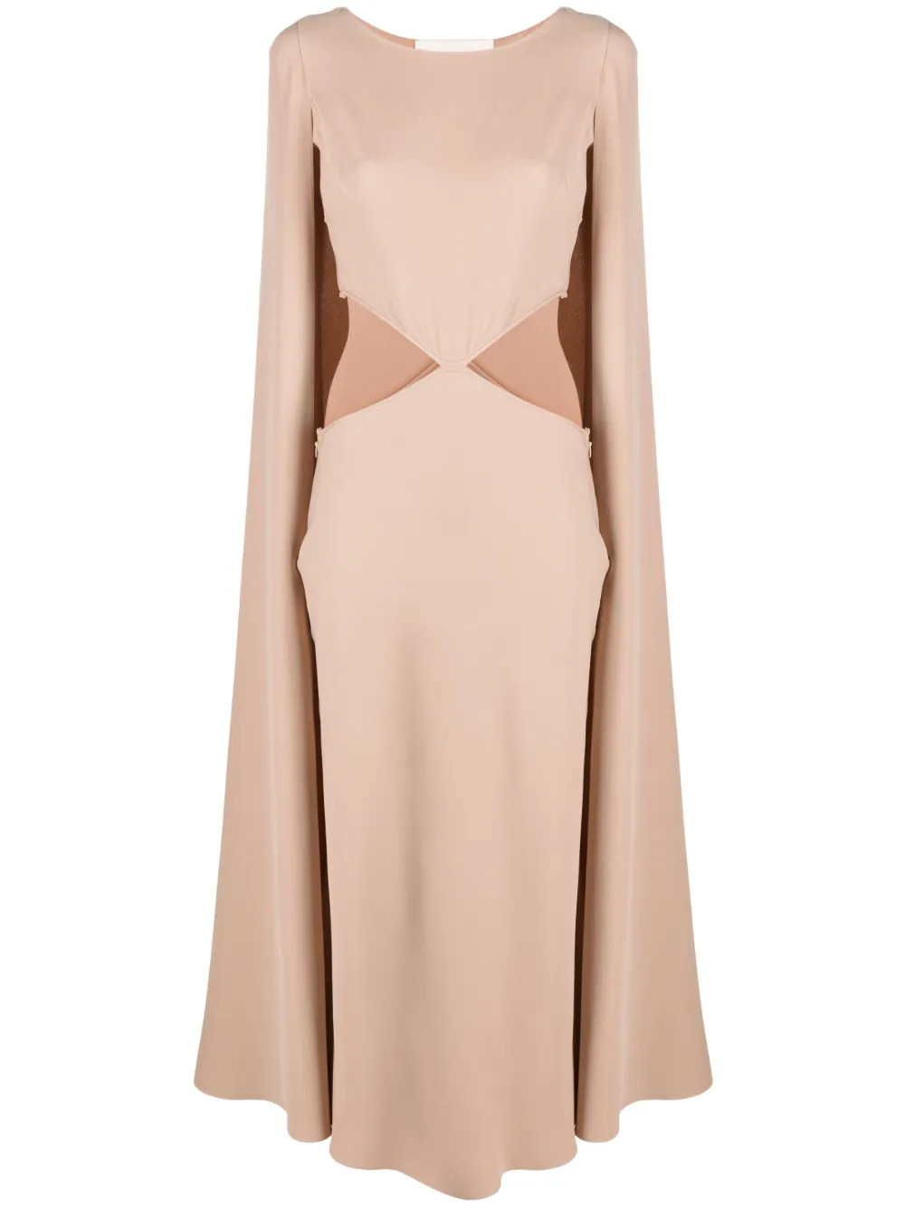 robe mi-longue à découpes | Farfetch Global