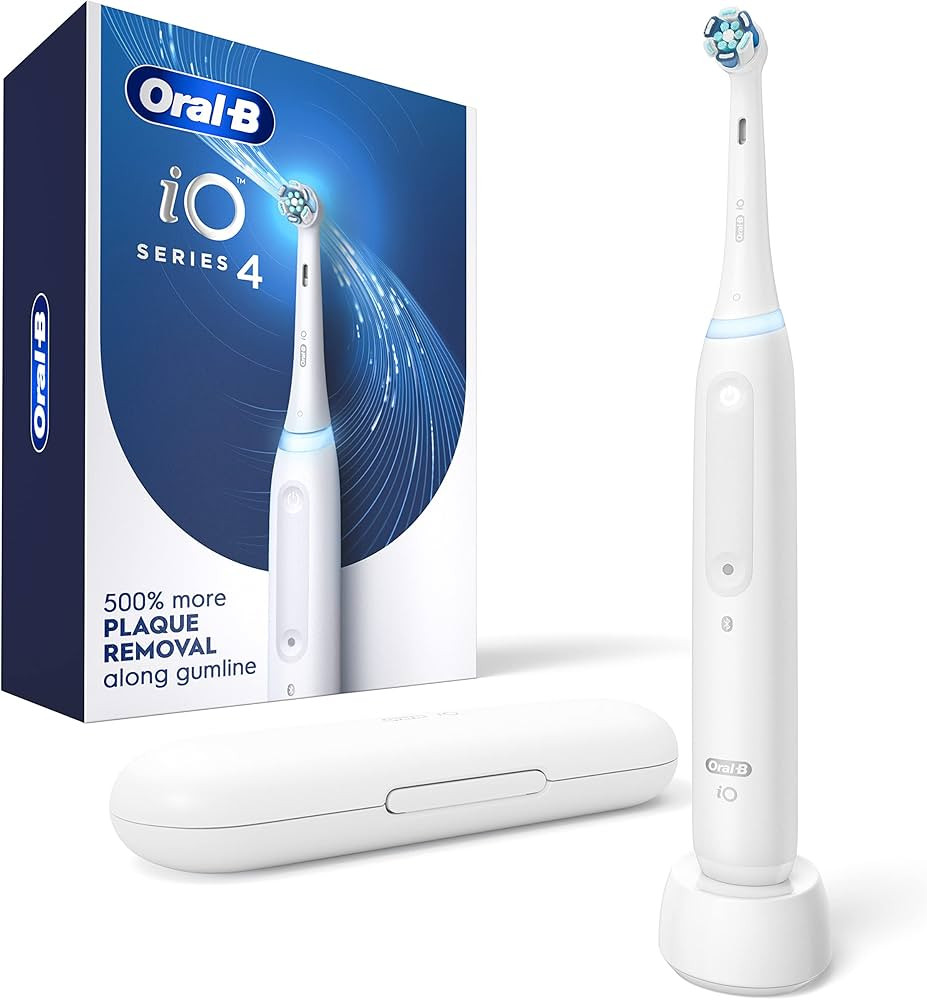 Oral-B iO Series 4 Electric Toothbrush with (1) Brush Head, Rechargeable, White | Amazon (US)
