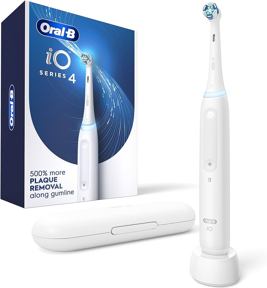Oral-B iO Series 4 Electric Toothbrush with (1) Brush Head, Rechargeable, White | Amazon (US)