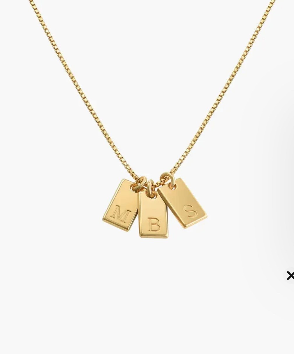 30% off with code friday30 
My favorite necklace! I already have the L tag for Lincoln and just ordered baby’s new initial tag! 

#LTKCyberWeek
