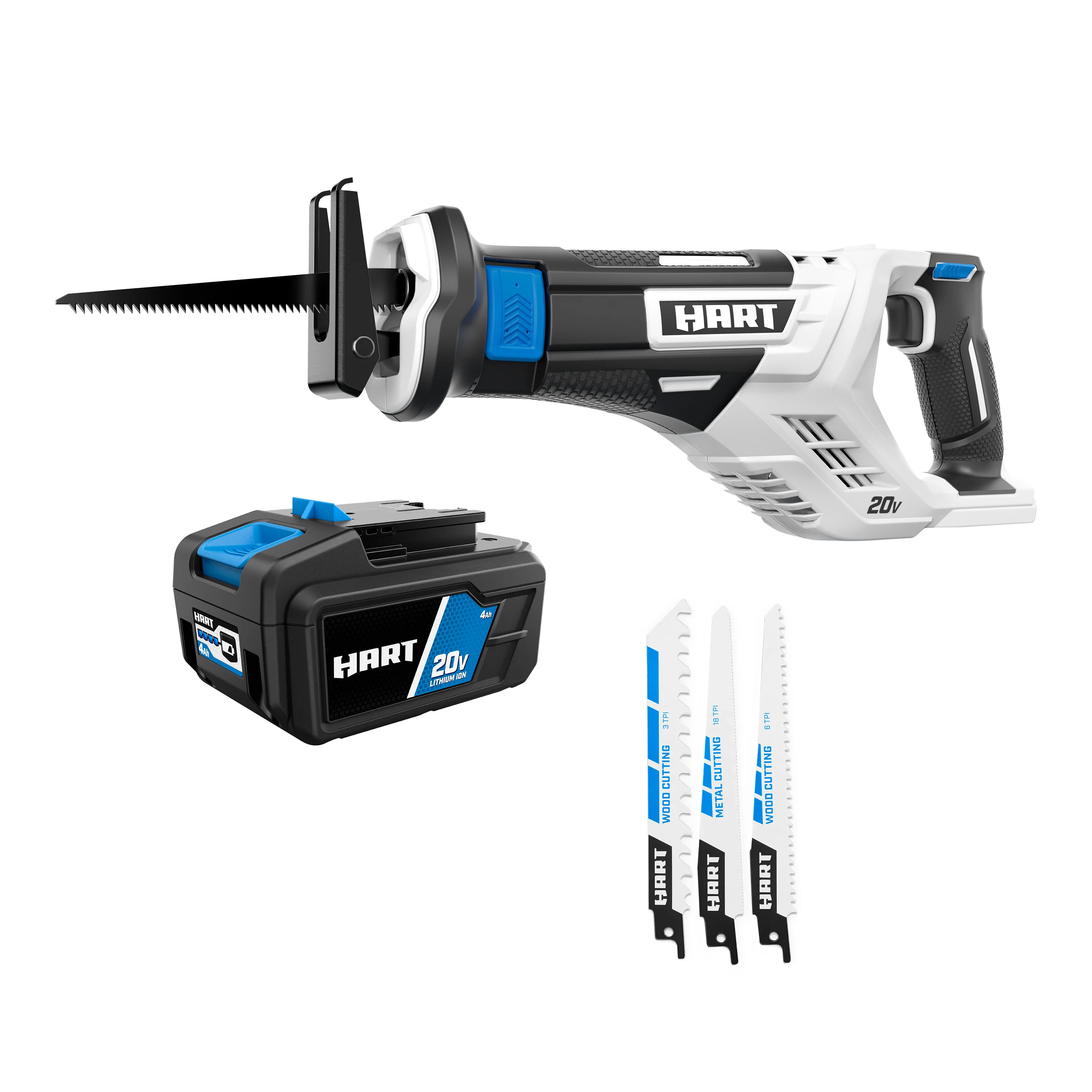 HART 20-Volt Reciprocating Saw Kit with FREE Accessory - Walmart.com | Walmart (US)