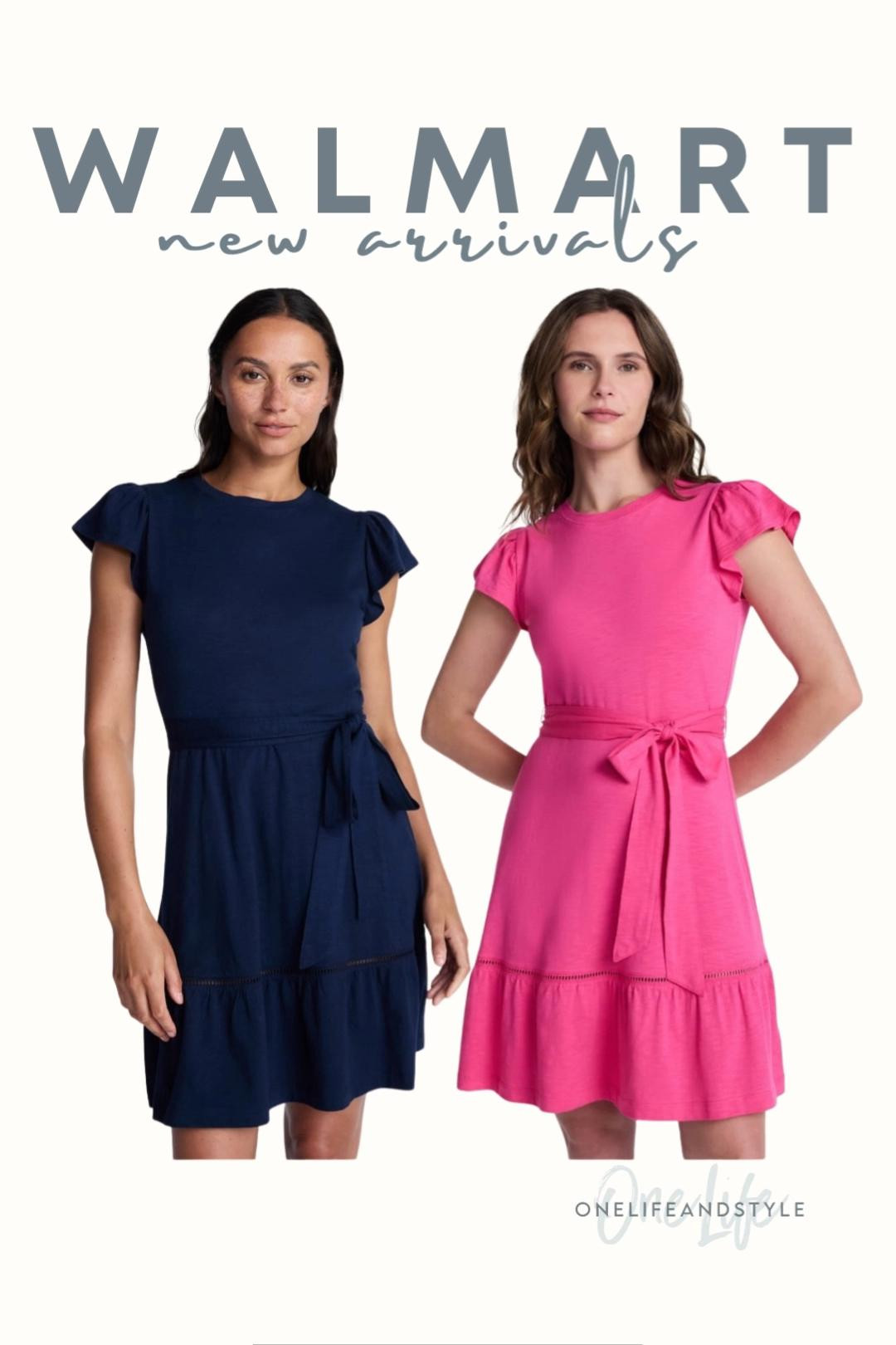 Walmart new arrivals - flutter sleeve mini dress. Only $22.98!

#LTKSeasonal