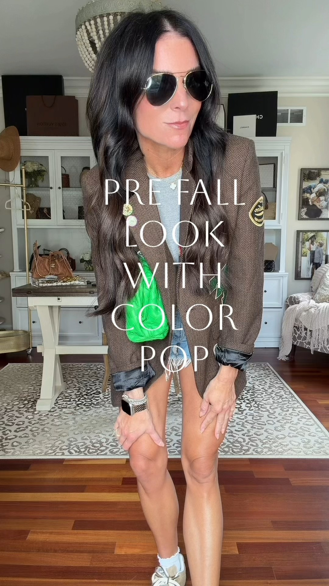 Love this blazer! In an XS
24 shorts
Small tank and belt
Fall outfit idea
Miu miu sneakers 

#LTKStyleTip #LTKSeasonal