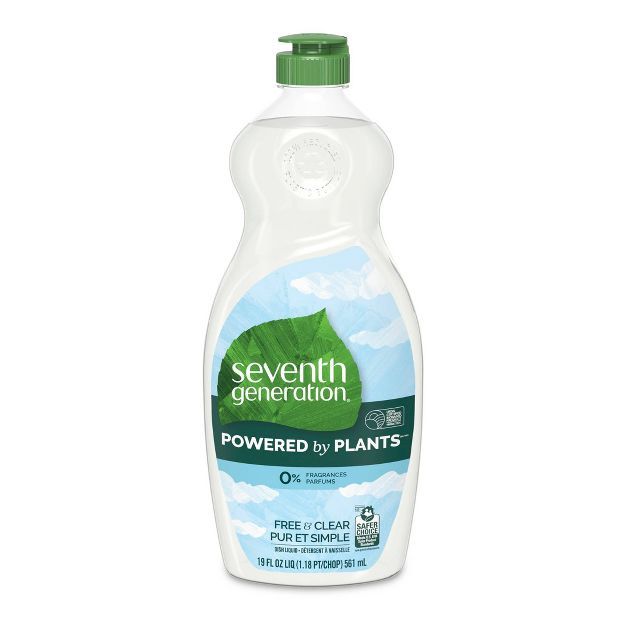 Seventh Generation Dish Liquid Soap - Free & Clear - 19 fl oz | Target