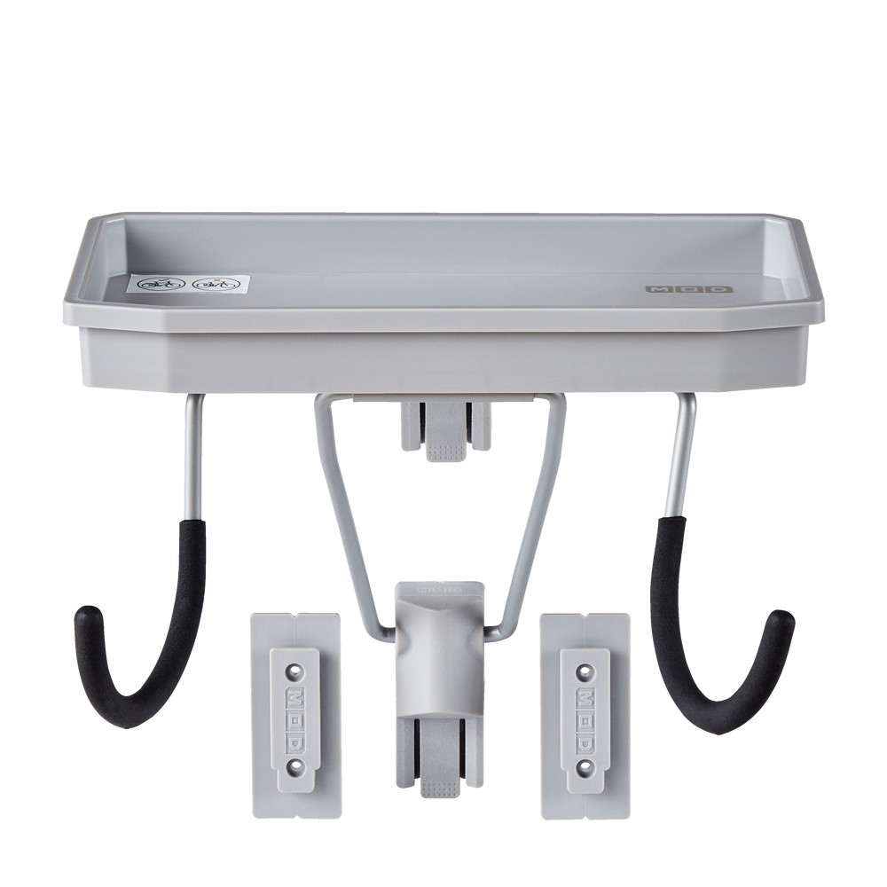 Mastercraft MOD Horizontal Bike Storage Rack / Hanger with Shelf, 50-lb Load Capacity, Wall Mount | Canadian Tire