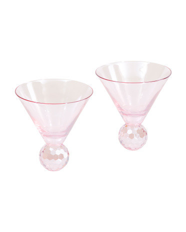 2Pc Luster Martini Glasses | TJ Maxx