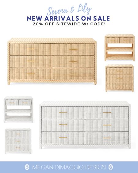 Love this brand new wicker dresser and nightstand collection from Serena & Lily!! 😍 snag it for 20% off with code: SPRING

#LTKhome #LTKsalealert #LTKfamily