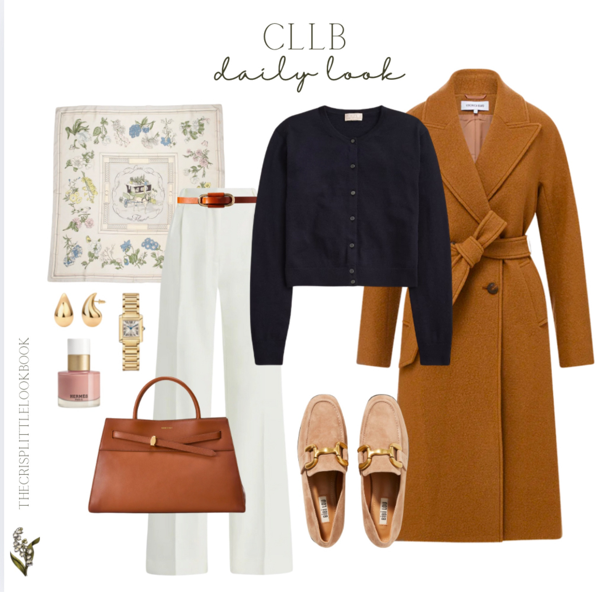 Old money elegance … winter white relaxed slacks, loafers, a proper cardigan, luxurious camel coat, classic streamlined bag & a pretty silk scarf ✨ 

#LTKItBag #LTKOver40 #LTKStyleTip
