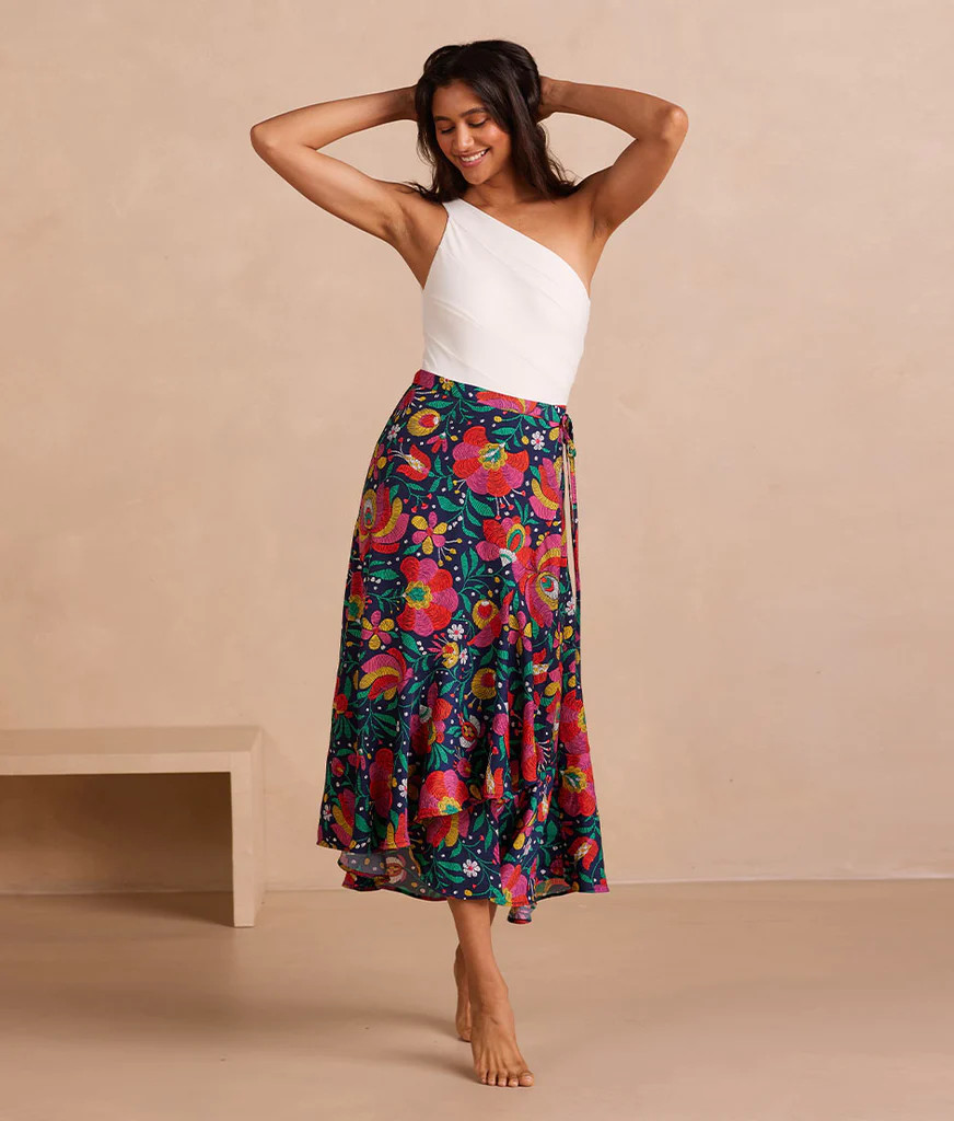 The Silky Luxe Beach to Brunch Wrap Skirt 
            | 
              
              
         ... | SummerSalt