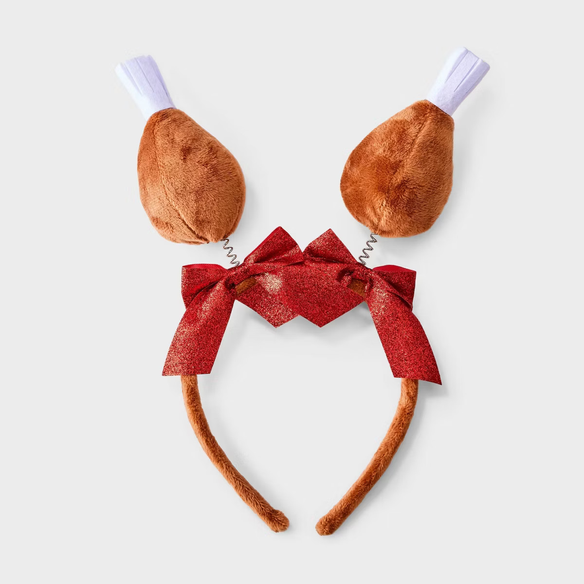 Thanksgiving Turkey Leg with Bows Headband - Brown | Target