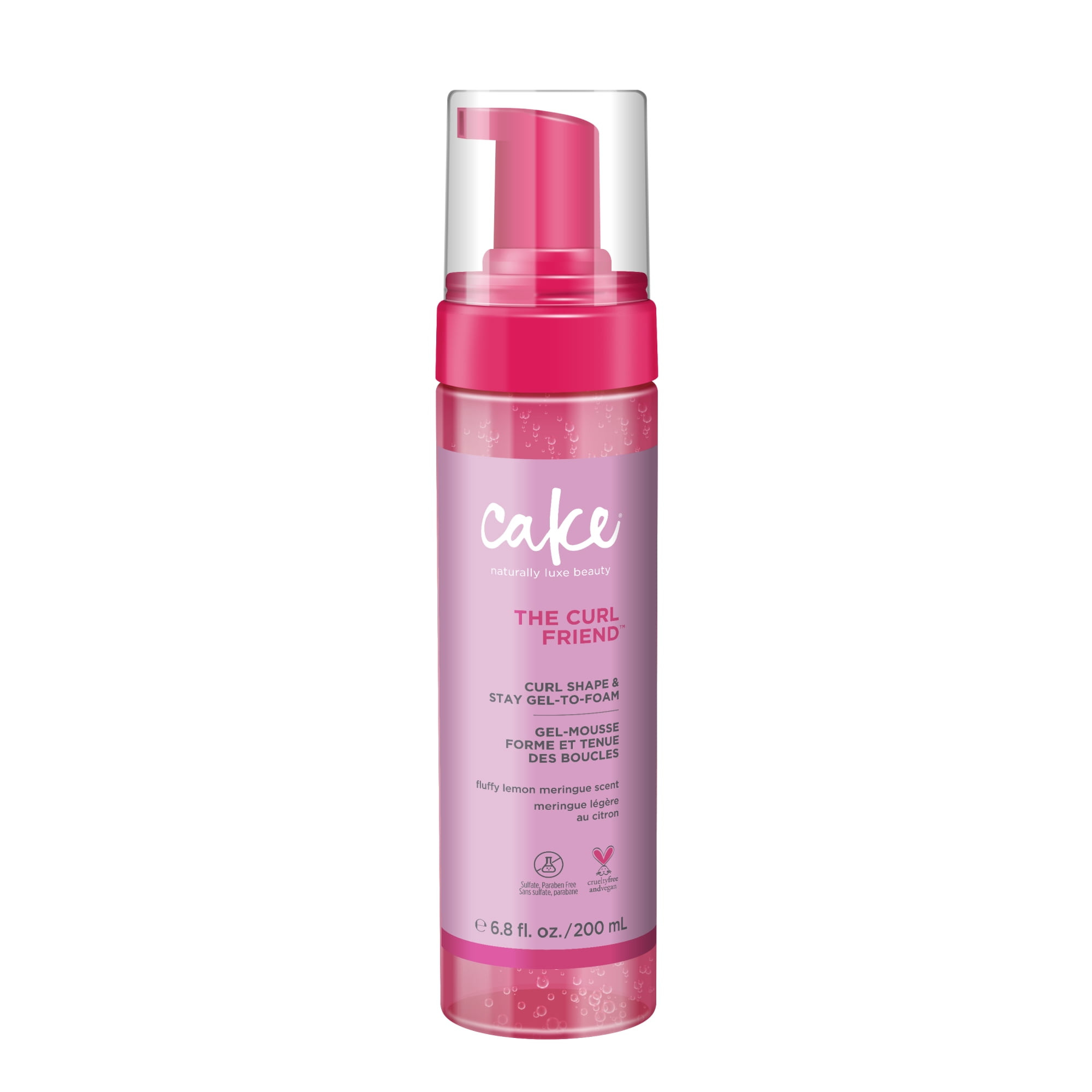 Cake Beauty Gel-To-Foam Curl Styler, The Curl Friend High Hold & Definition - Frizz Protection- Infused With Coconut Oil & Shea Butter - For Curly Hai | Walmart (CA)
